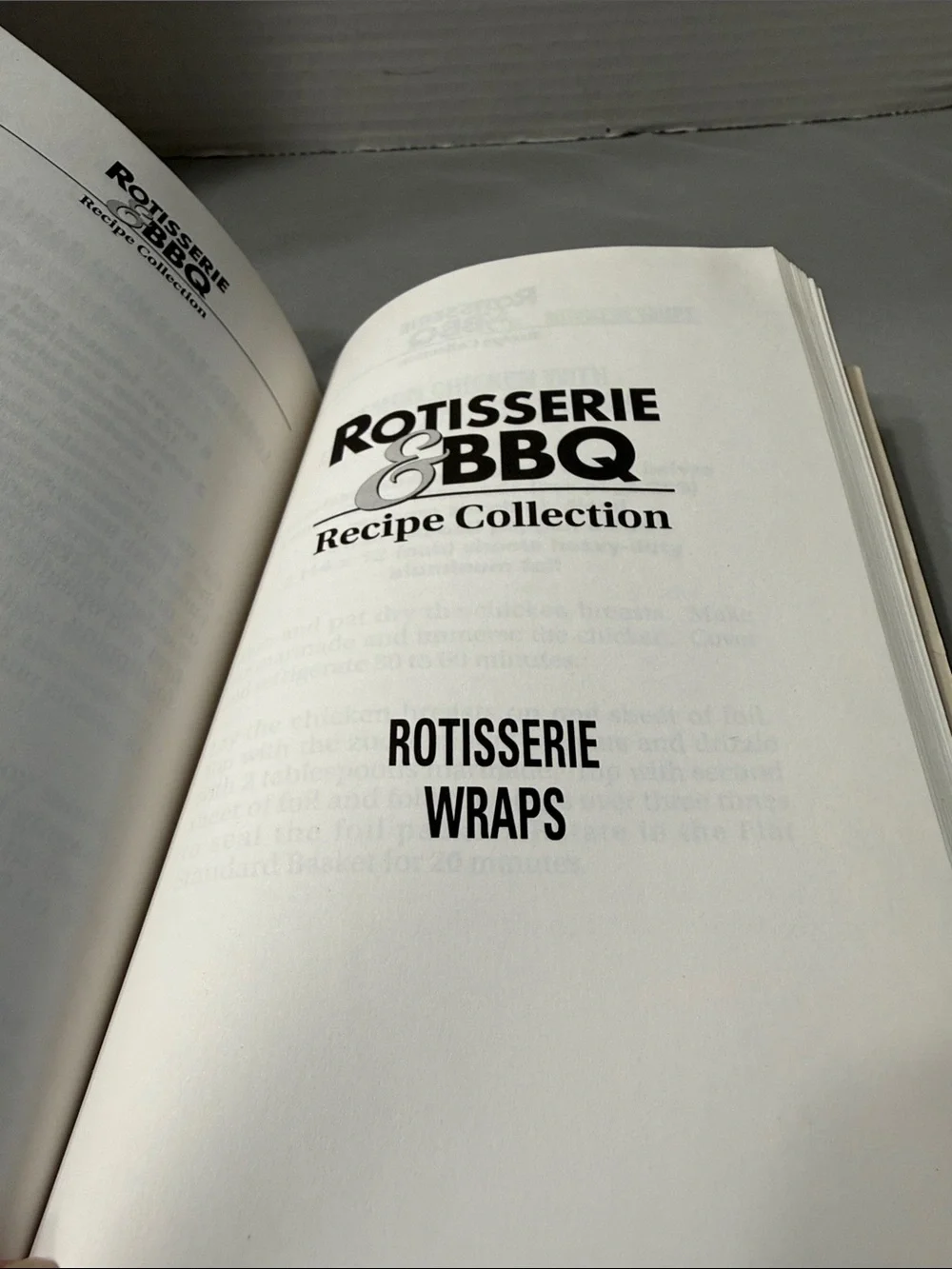 Rotisserie & BBQ Recipe Collection Cookbook Red Cover Paperback by Ron Popeil